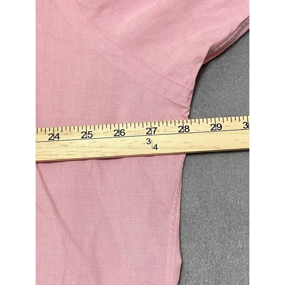 Ralph‎ Lauren Men Dress Shirt 17.5 Pink Classic Fit Button Down Long Sleeve - Picture 4 of 11